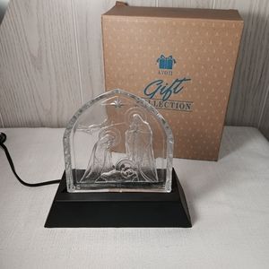 Vintage Avon Holy Night Reflections Lighted Nativity Scene